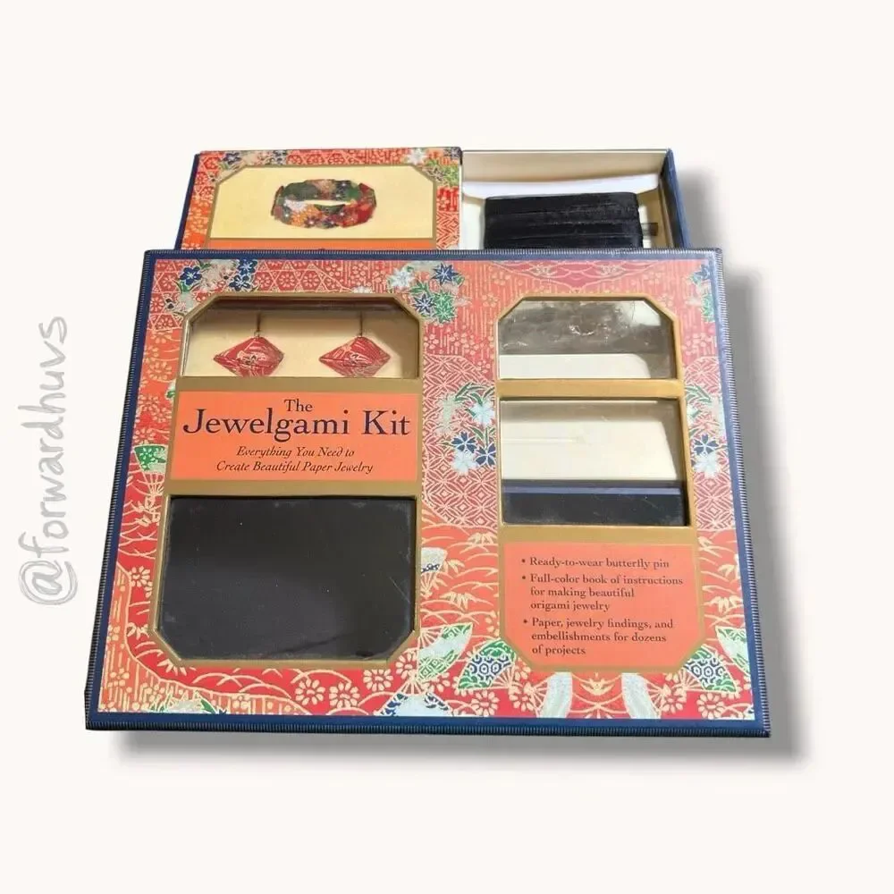 The Jewelgami Kit Complete Craft Kit Paper Jewelry Making Origami Metro Books